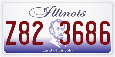 IL license plate Z823686