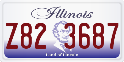 IL license plate Z823687