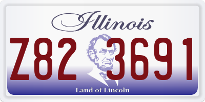 IL license plate Z823691