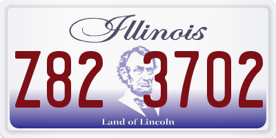IL license plate Z823702
