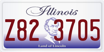 IL license plate Z823705
