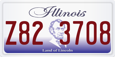 IL license plate Z823708