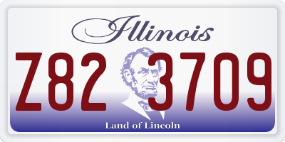 IL license plate Z823709