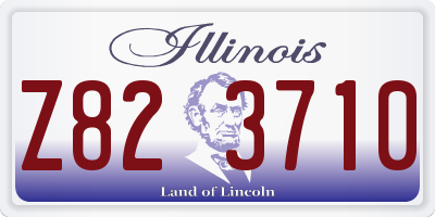 IL license plate Z823710