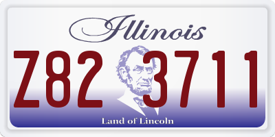 IL license plate Z823711