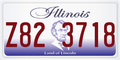 IL license plate Z823718