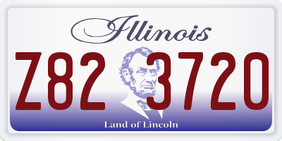 IL license plate Z823720