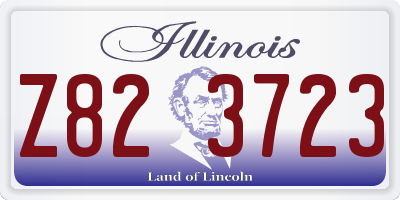IL license plate Z823723
