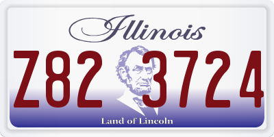 IL license plate Z823724