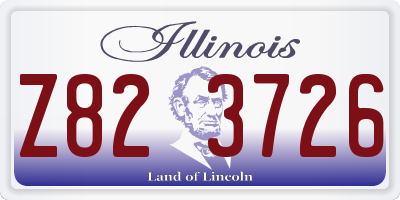 IL license plate Z823726