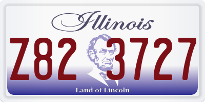 IL license plate Z823727