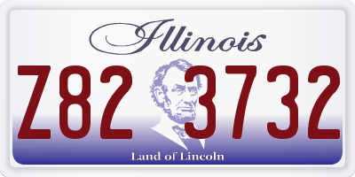 IL license plate Z823732