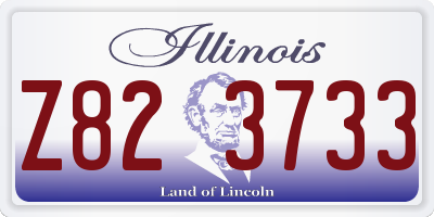 IL license plate Z823733