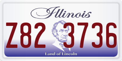 IL license plate Z823736