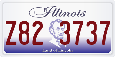 IL license plate Z823737