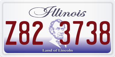 IL license plate Z823738