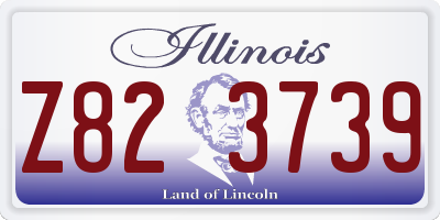 IL license plate Z823739
