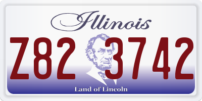 IL license plate Z823742