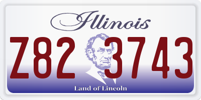 IL license plate Z823743