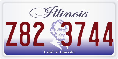 IL license plate Z823744