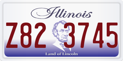 IL license plate Z823745