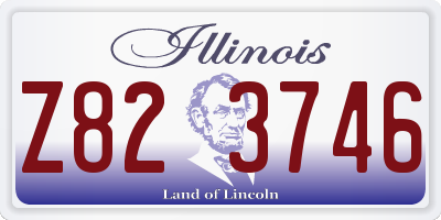 IL license plate Z823746