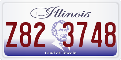 IL license plate Z823748