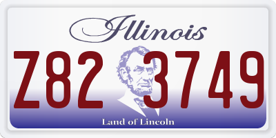 IL license plate Z823749