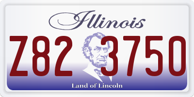 IL license plate Z823750