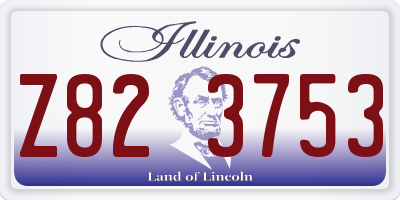 IL license plate Z823753