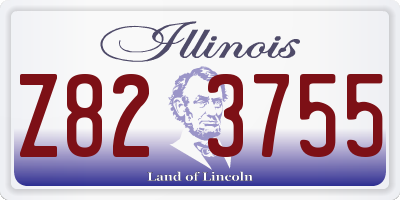 IL license plate Z823755