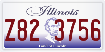 IL license plate Z823756
