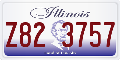 IL license plate Z823757