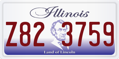 IL license plate Z823759