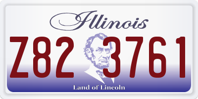 IL license plate Z823761