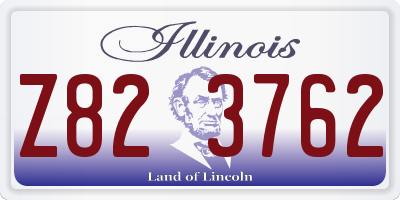 IL license plate Z823762