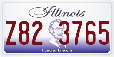 IL license plate Z823765
