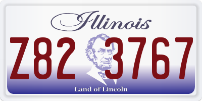 IL license plate Z823767