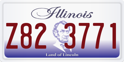 IL license plate Z823771