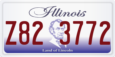 IL license plate Z823772