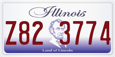 IL license plate Z823774