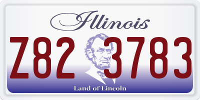 IL license plate Z823783