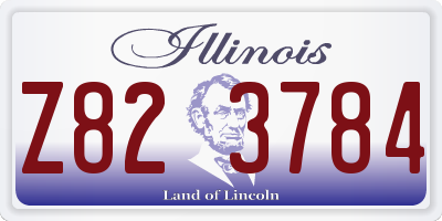 IL license plate Z823784