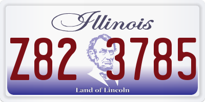 IL license plate Z823785
