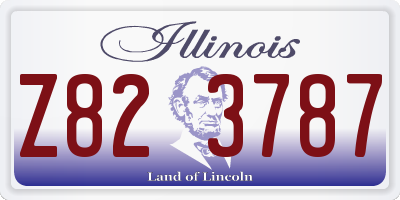 IL license plate Z823787
