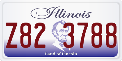 IL license plate Z823788