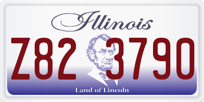 IL license plate Z823790