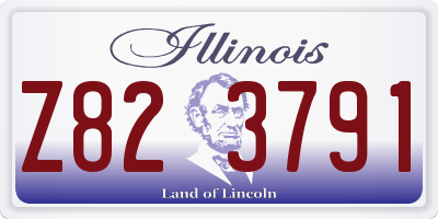 IL license plate Z823791