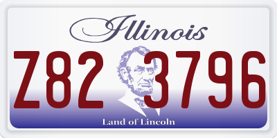 IL license plate Z823796