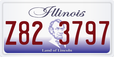 IL license plate Z823797